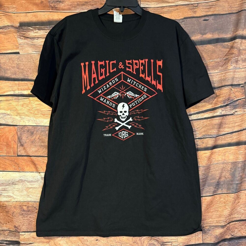 Harry Potter Magic & Spells T-Shirt Mens XL Geek Gear Wizarding World Exclusive